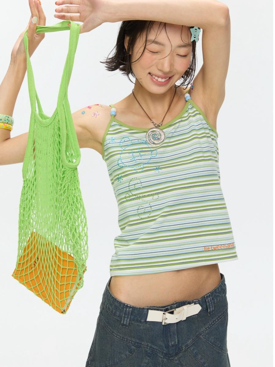 BETWEENAND Turtle Stripe Beads Sleeveless