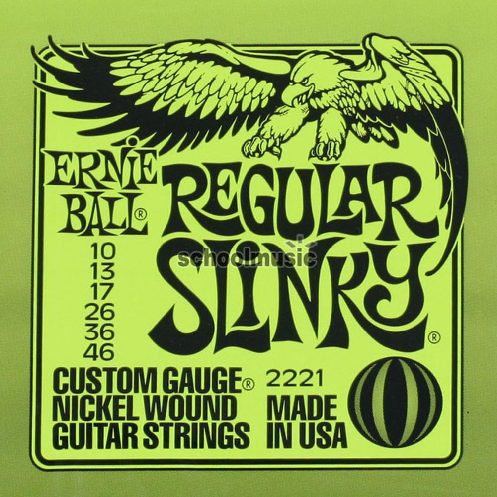 [스쿨뮤직]Ernie Ball - Nickel Wound Regular Slinky / 어니볼 일렉기타 스트링 010-046 (P02221)