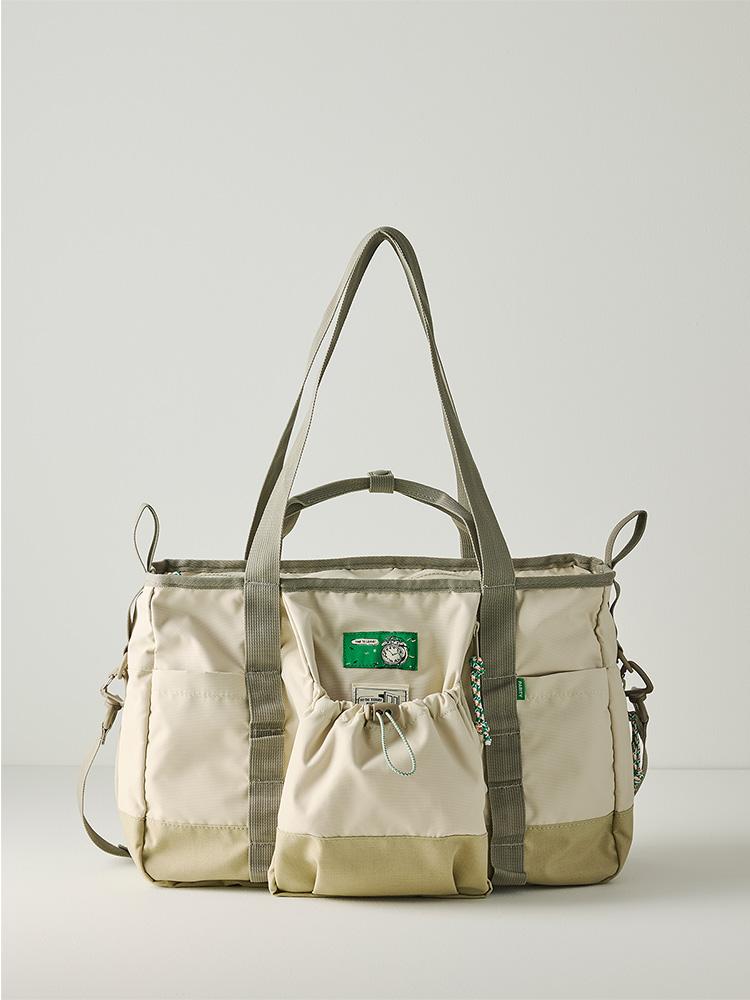 ver. 2 multi square bag (light beige)