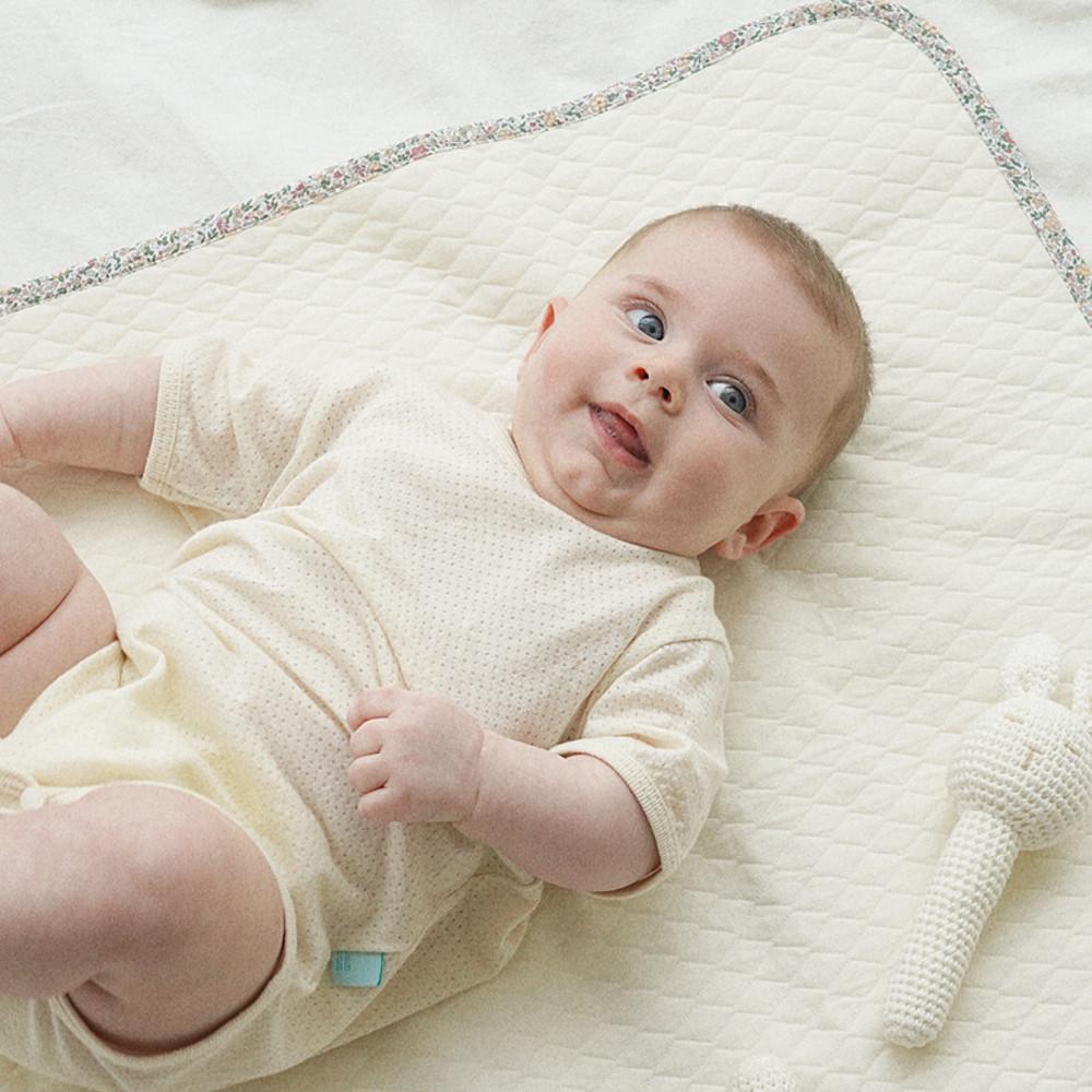 말랑하니 아기 방수패드 방수매트 방수요 내추럴아이보리 미니