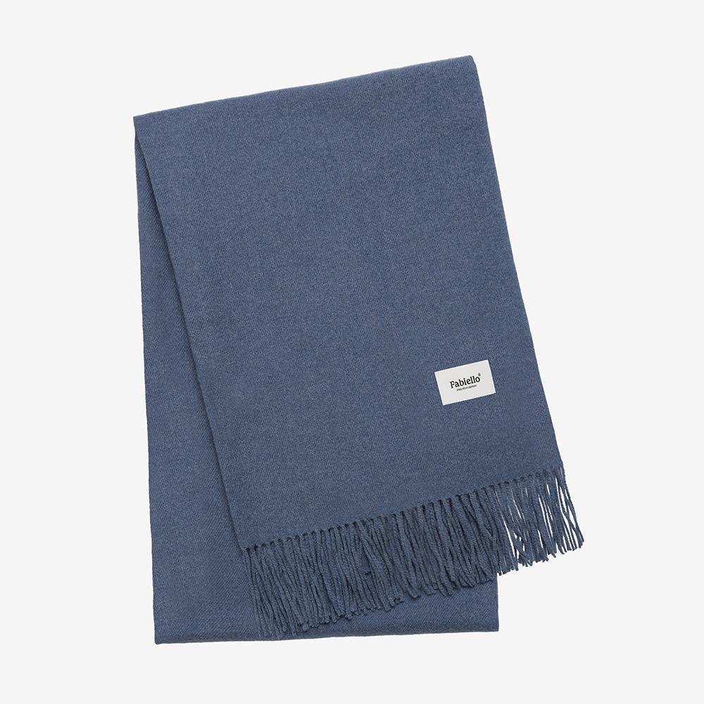 Wool touch estoni muffler (dusty blue)