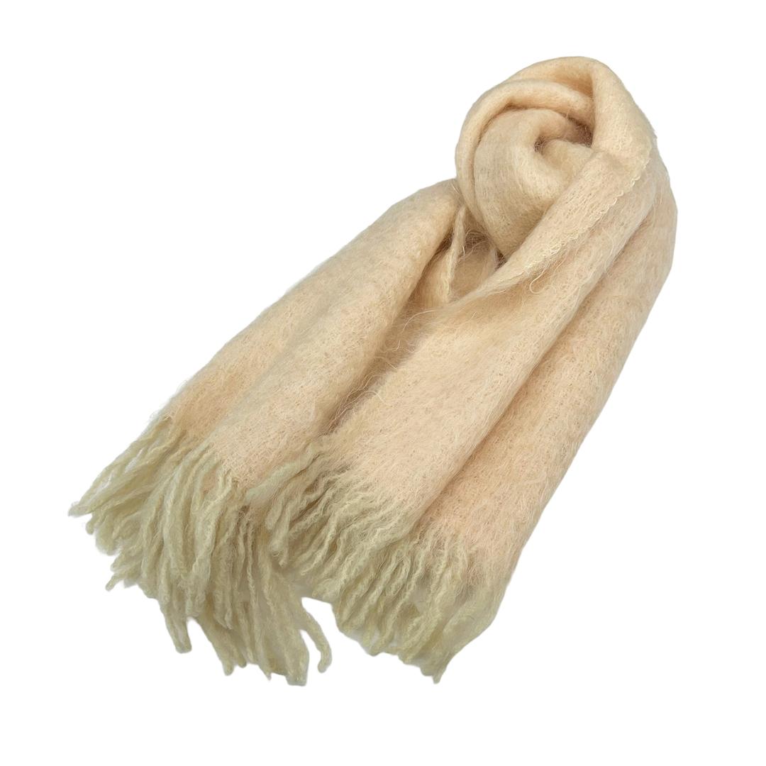 Ivory mohair muffler