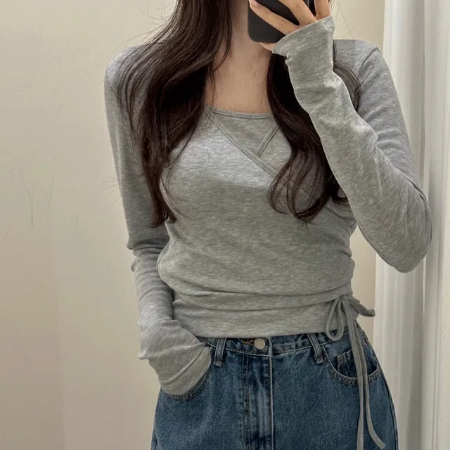 [✨MD추천✨] 기모 랩 티셔츠 (*3color)