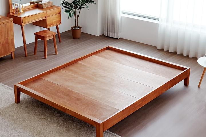 모이나 평상형 원목침대 무헤드 (매트별도) SS/Q