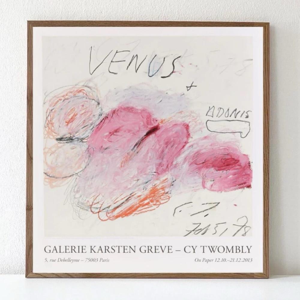 [Limited 900ed] 사이 톰블리 Cy Twombly / 2013 on paper 전시포스터 (액자포함)