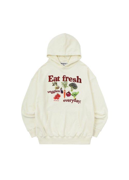 VEGETABLES HOODIE IVORY