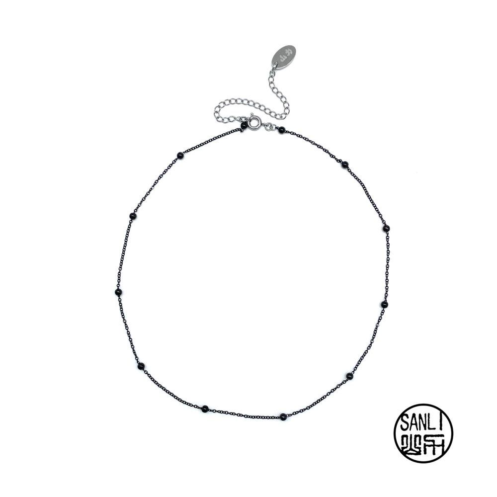 원 볼링 블랙 초커/목걸이