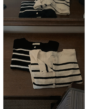 봉주르프로젝트 stripe cardigan (2color)