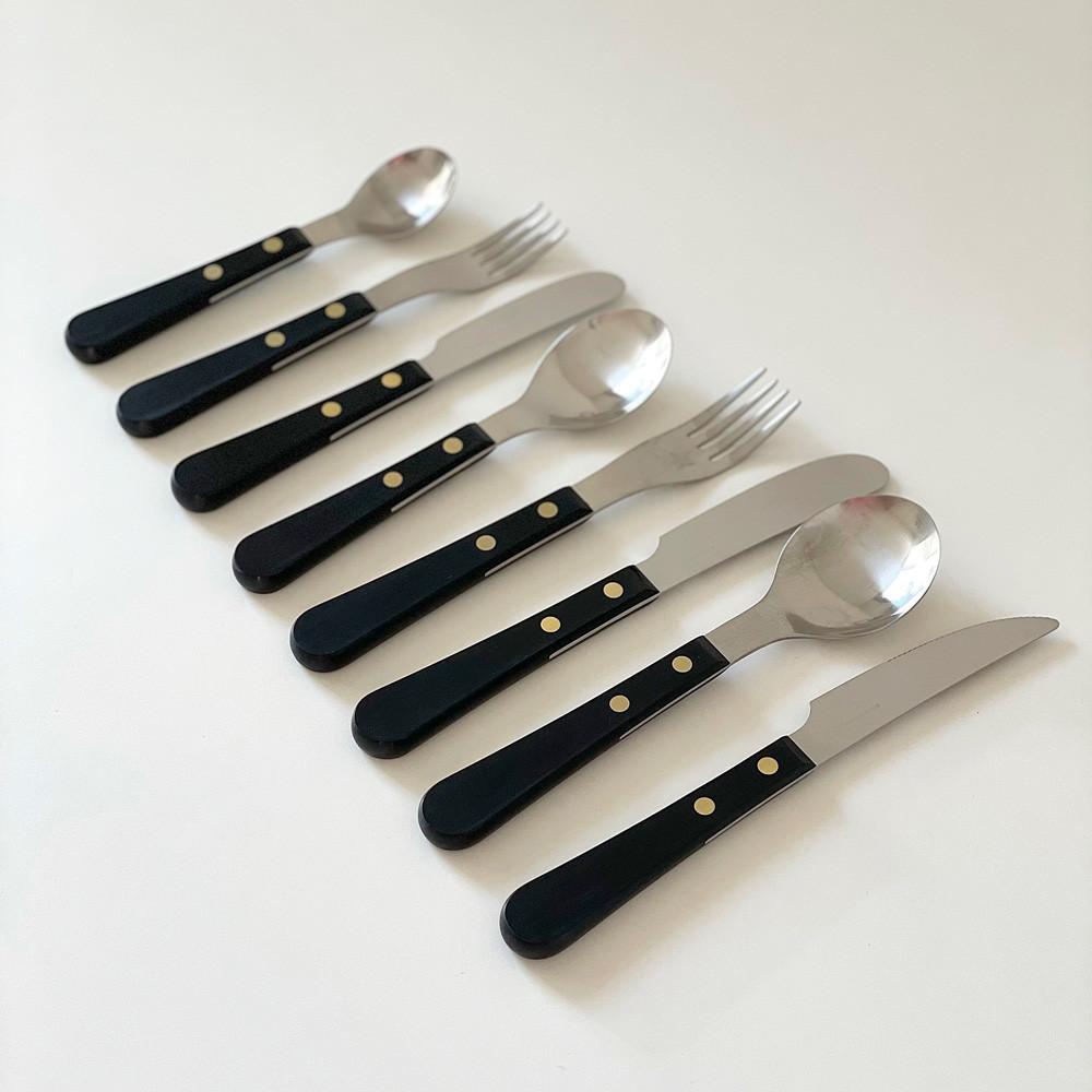 (당일/무료배송) 데이비드멜러 프로방스 블랙 커트러리