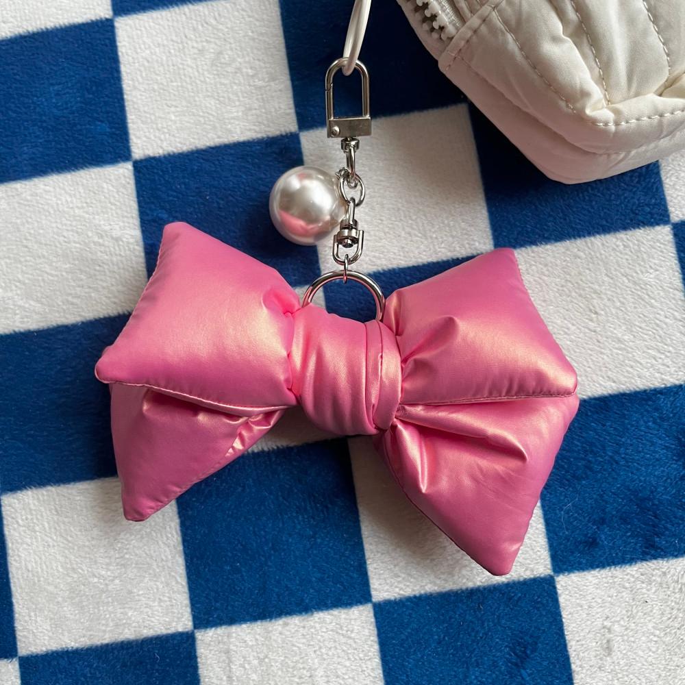 키치 빅 리본 가방 자동차 키링 키홀더 백참 3colors