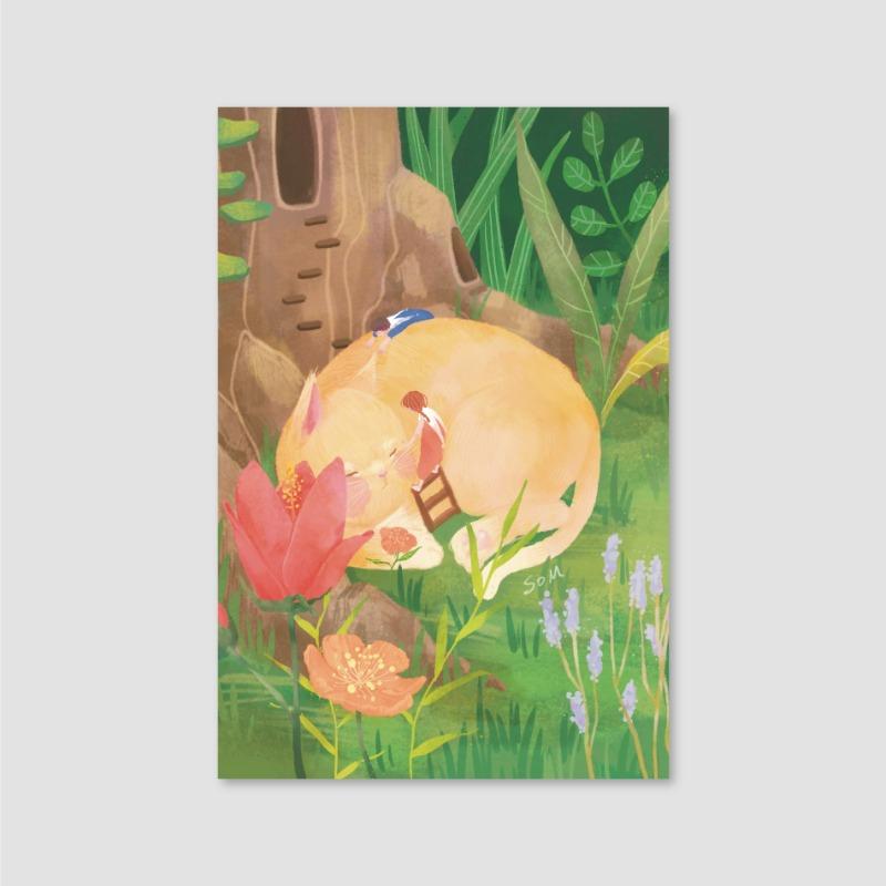 [솜] 고양이 숲 엽서