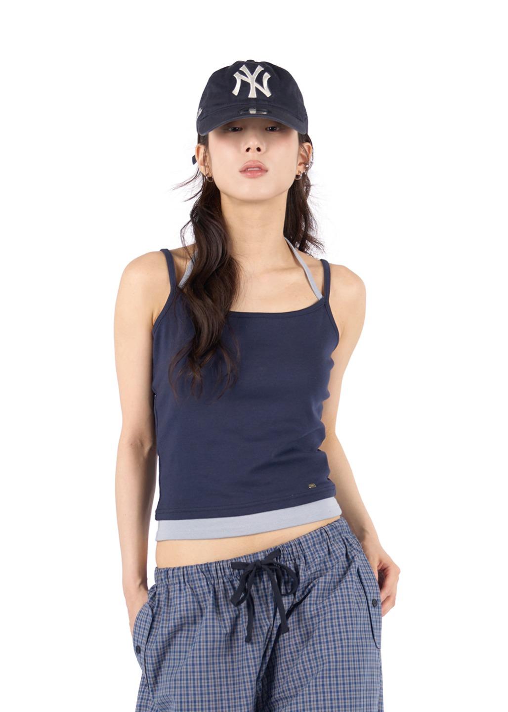 릿킴 [reets] LAYERED HALTER SLEEVELESS*당일 출고*