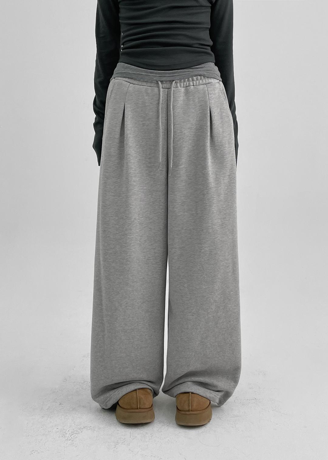 블랙업 [8천장판매] [MADE] 디키든 오버핏 밴딩팬츠