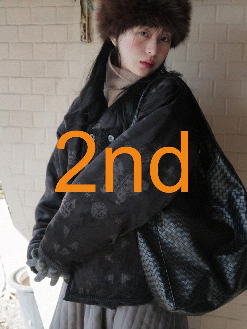 2nd [ 송 소 ] 누비 자켓  - 나비장