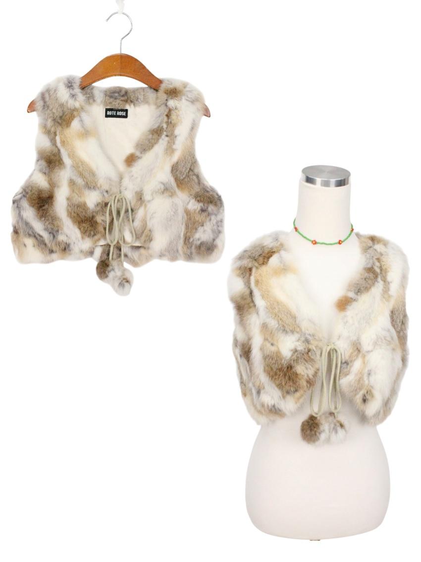 ROTE ROSE 래빗 퍼 베스트