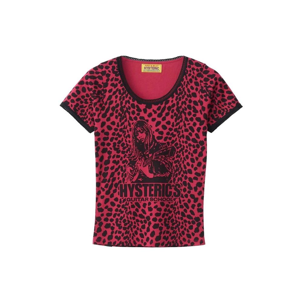 히스테릭글래머 반팔 HYSTERIC'S GUITAR SCHOOL 무늬 치비 티셔츠 3컬러