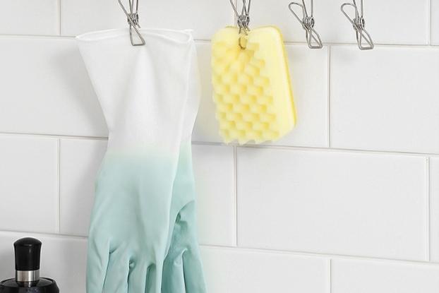 다용도 스텐 고리집게 주방 후크 스테인레스 고리 집게 고무장갑 빨래 행주 수세미 건조 걸이