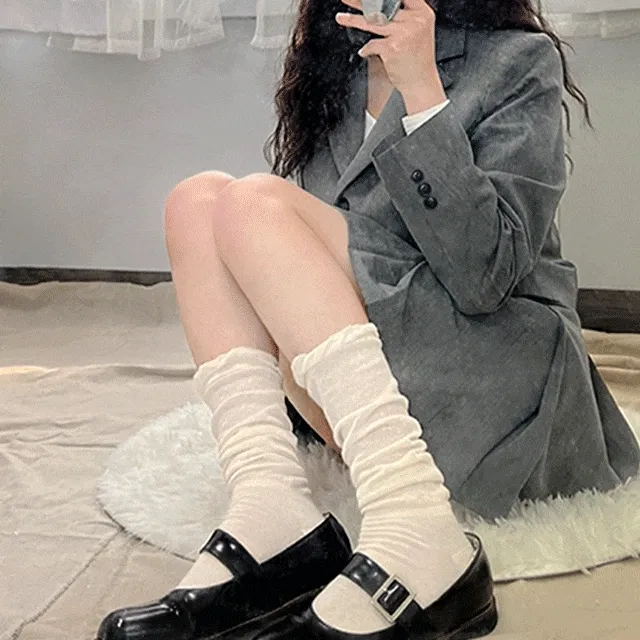 [❤️최저가보장/무조건당일출고❤️]거즈 레그 워머 발토시 얇은 시스루 니삭스 레그워머 양말
