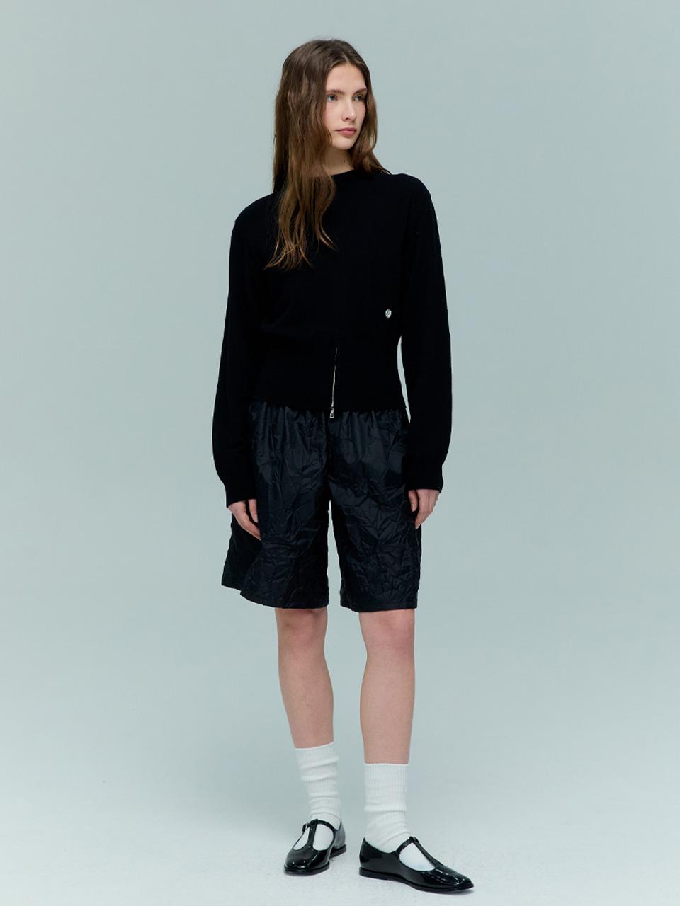 CRINKLE EASY SHORT PANTS [BEIGE][BLACK]