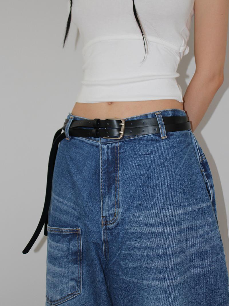 DOUBLE STRAP BELT (black!)