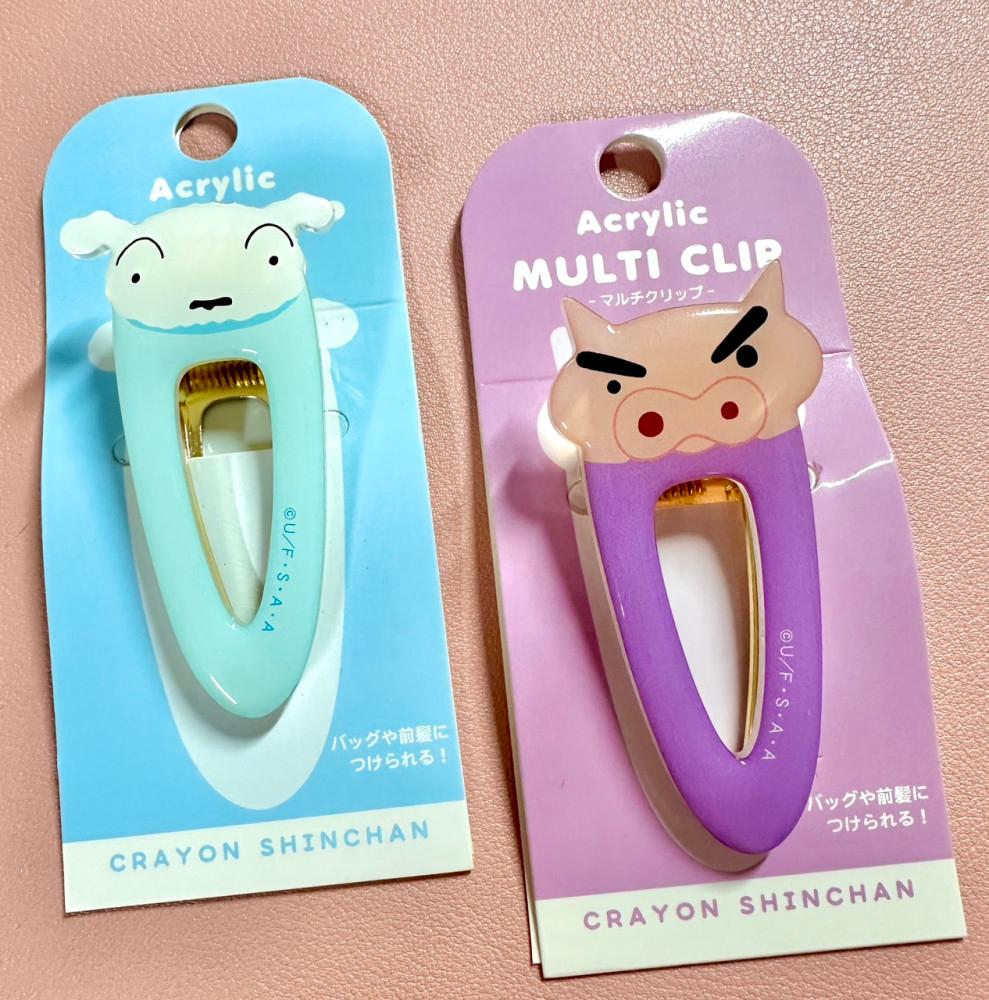 흰둥이 & 부리부리대마왕 아크릴 헤어핀 앞머리핀