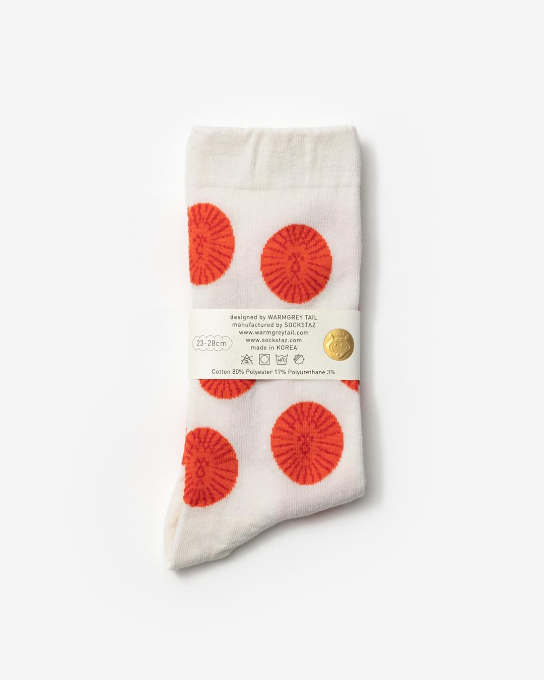 라이언 양말 - 레드 LION SOCKS - RED