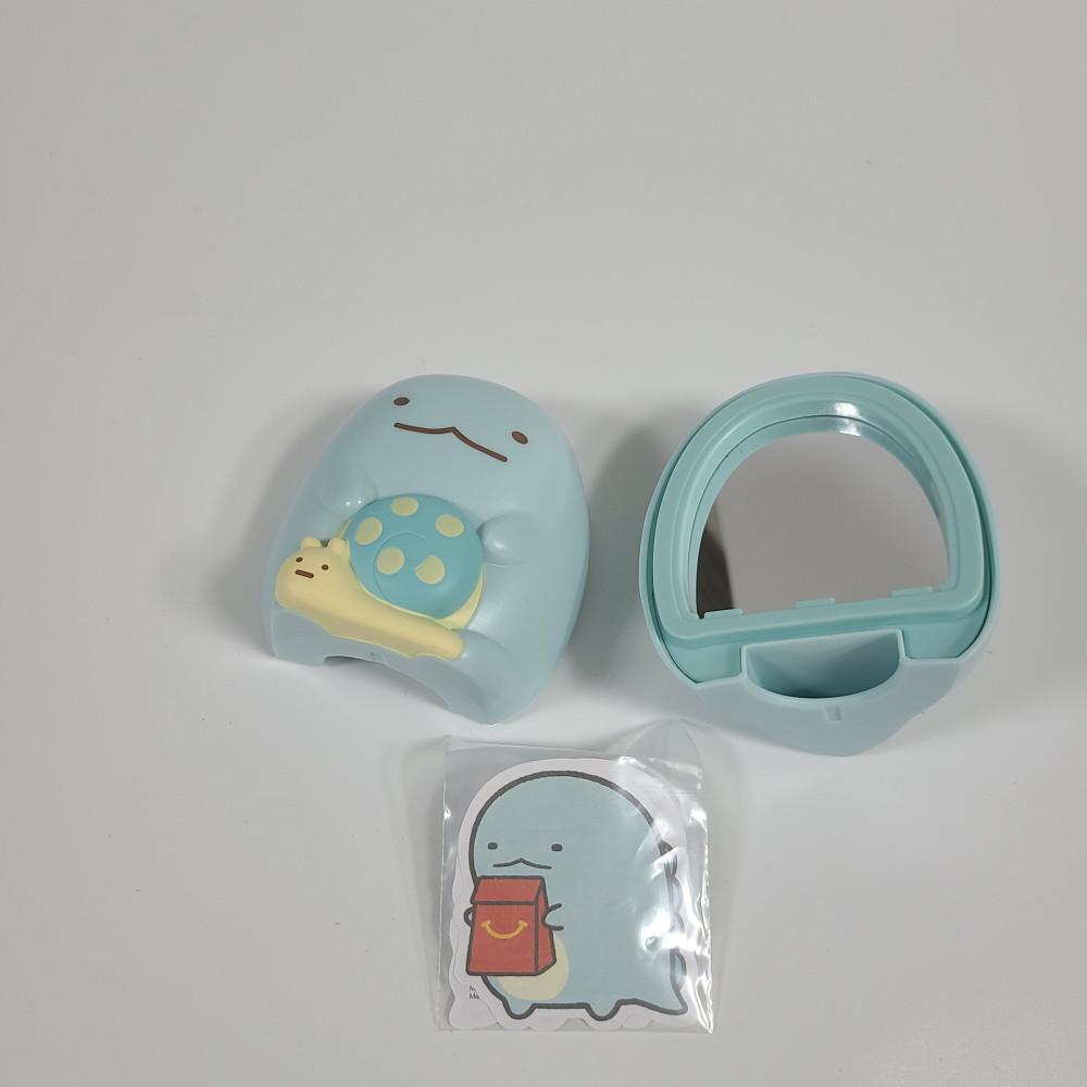 산엑스 캐릭터 스밋코구라시 토카게 거울 피규어 해피밀 상품 미개봉 장난감 일본 공룡 상품