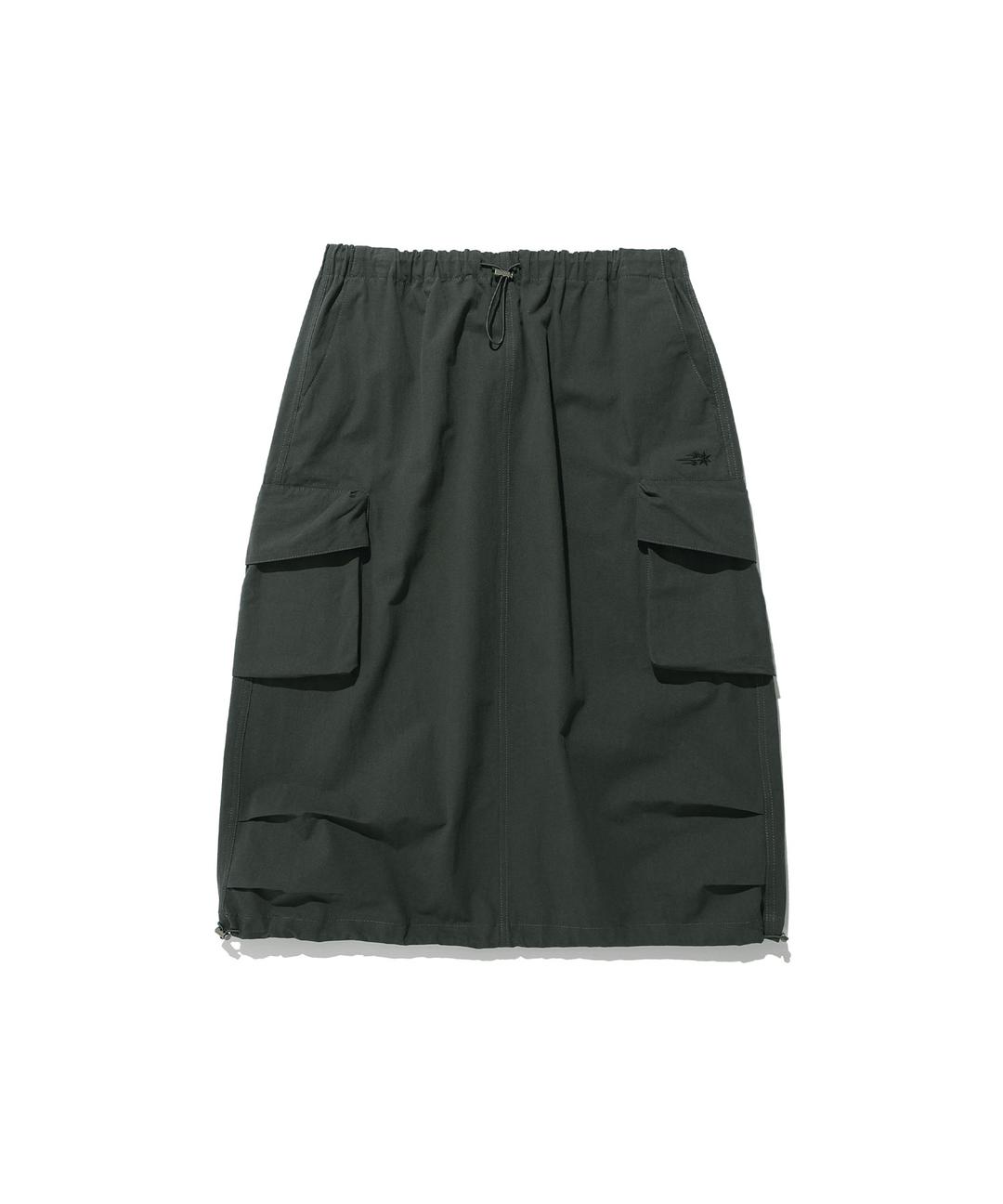 parachute midi skirt[charcoal]