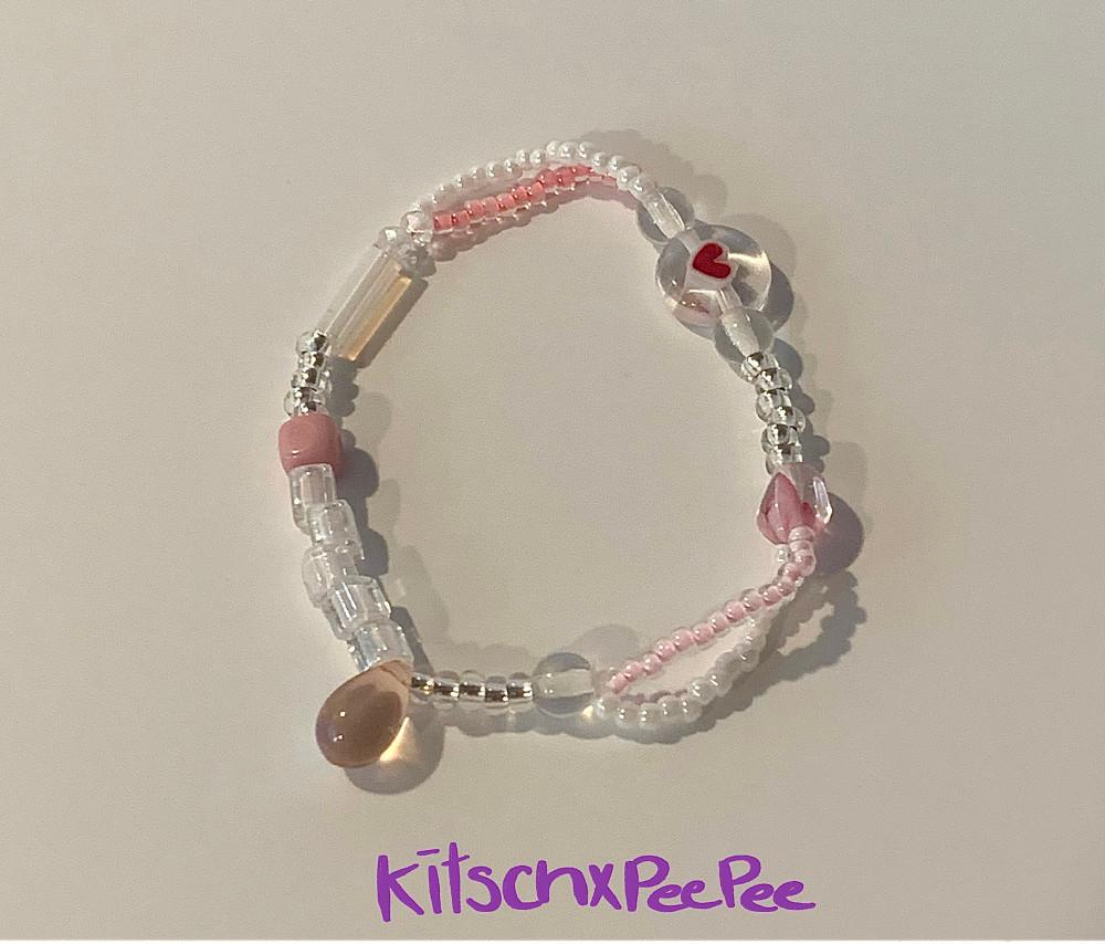 (키치앤피피) my valentine 체코비즈팔찌