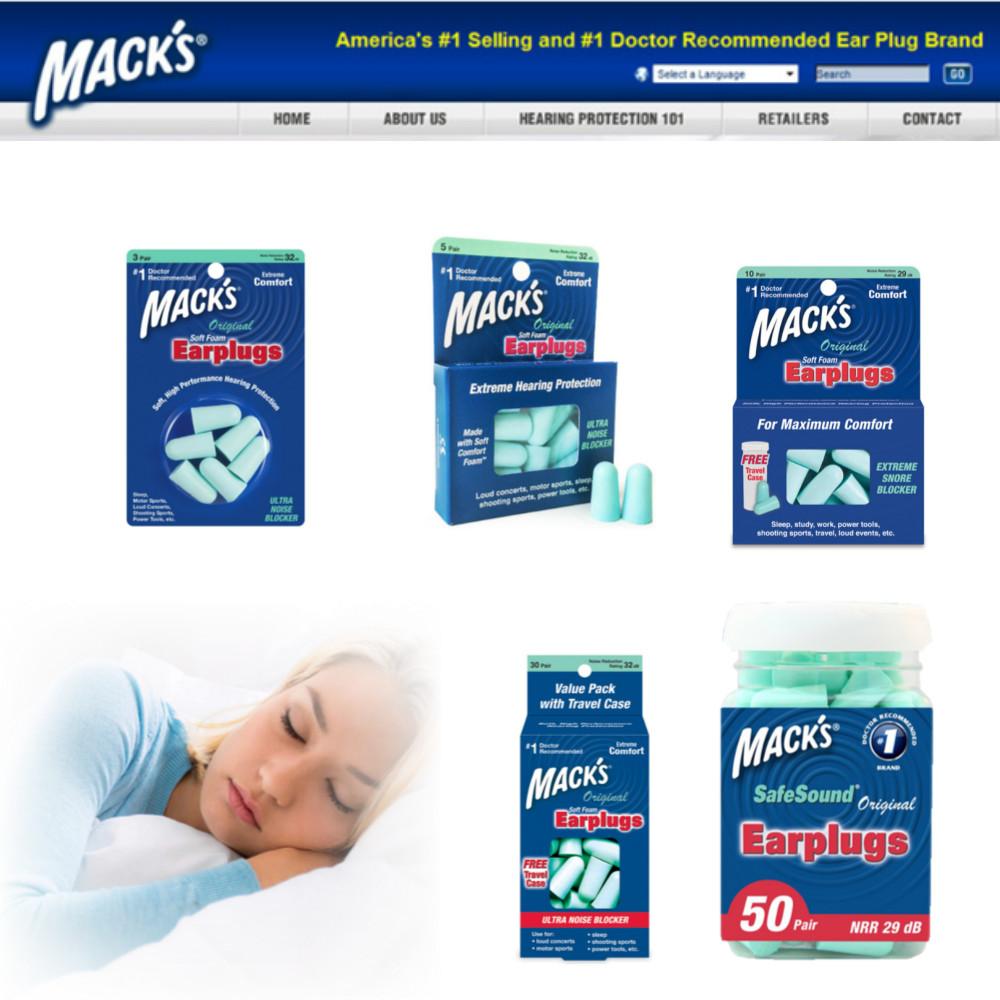 mack's귀마개 macks 귀마개 맥스 이어플러그 기압감소 귀안아픈 오리지널