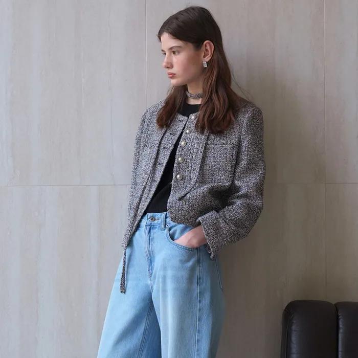 프린지 트위드 자켓 NEW5SJ228_10