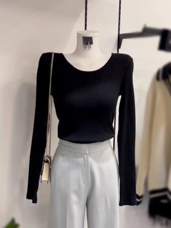 이런 상품 어때요? 나인 RIBBED SLIM ROUND NECK TEE (NMN1NJ-T6765M0)