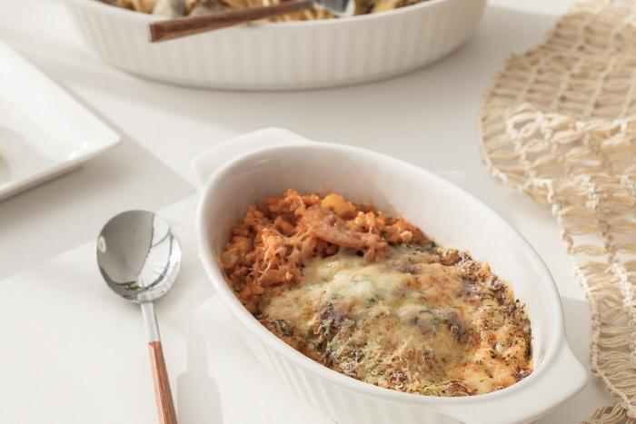 마일드 화이트 타원 그라탕기 중