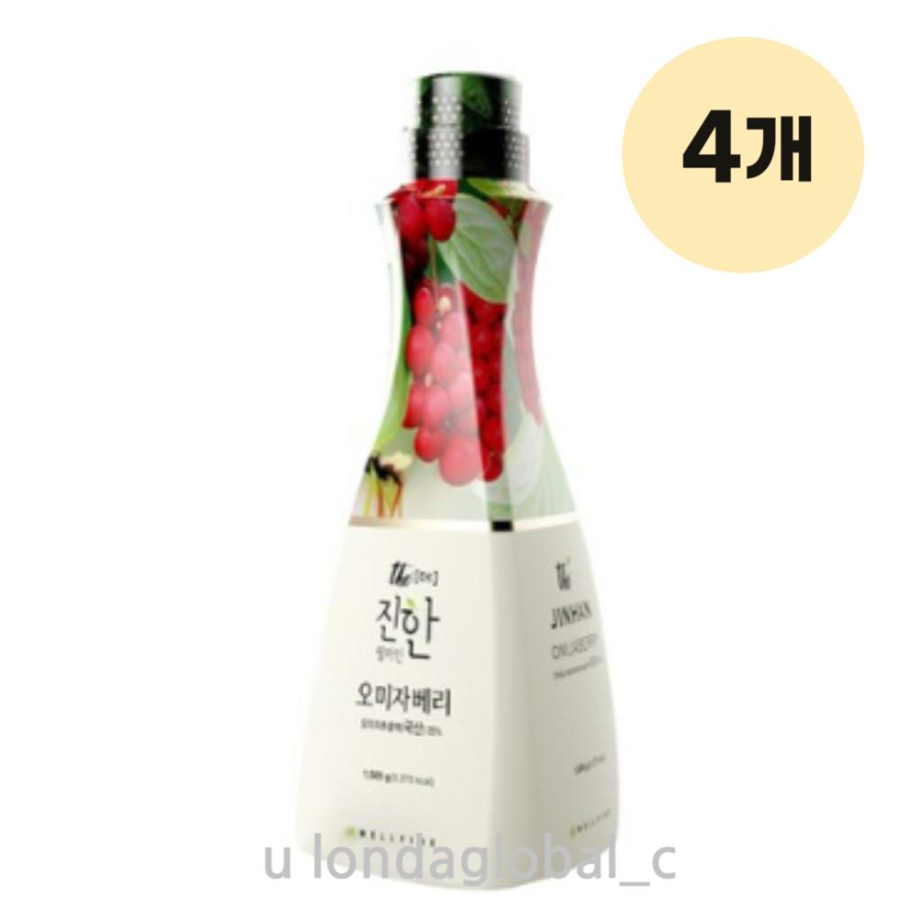 웰파인 오미자 베리 농축액 카페 주스 에이드 1.5L4개 [원산지:상세페이지 참조]