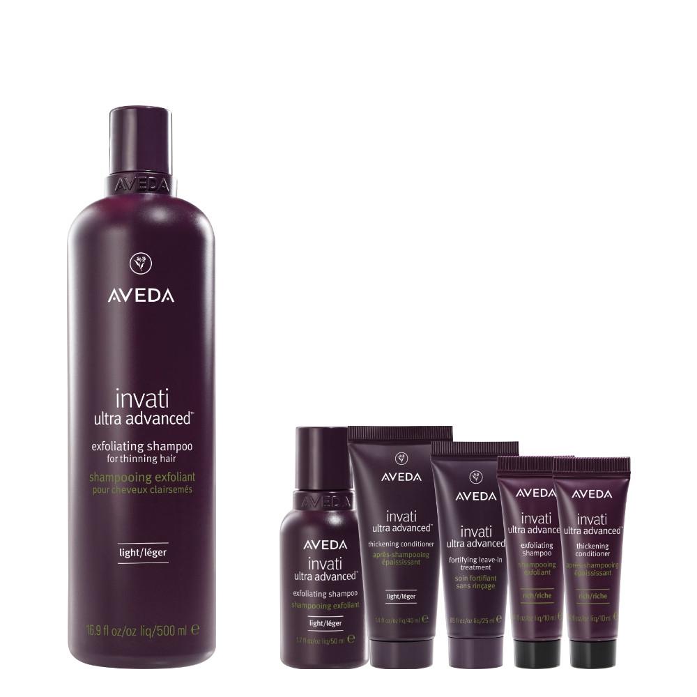 [아베다] 인바티 울트라 어드밴스드 샴푸 500ml + 디럭스 5종 (얇은모발용/43,000원 상당 증정)