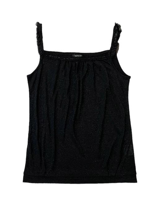frill deatil glitter top