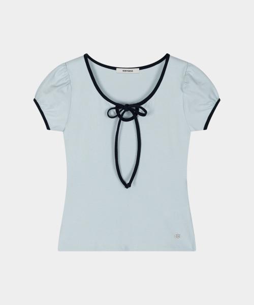 Lovely Pop Ribbon Top (Light Blue)
