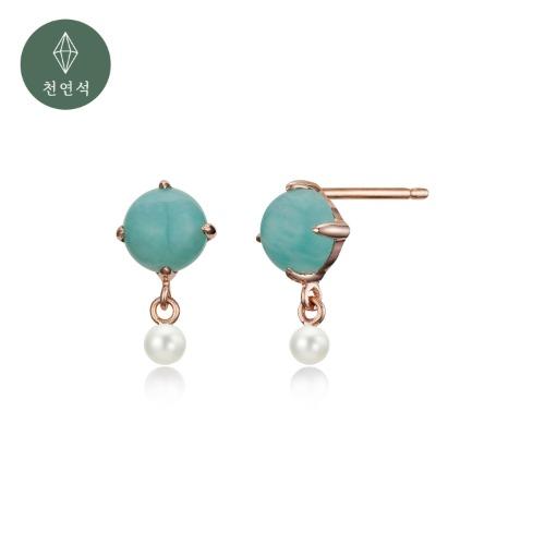 [천연석-아마조나이트+담수진주] JFE2128-A