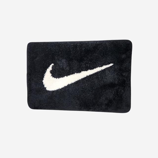 Nike Swoosh Rug Black White