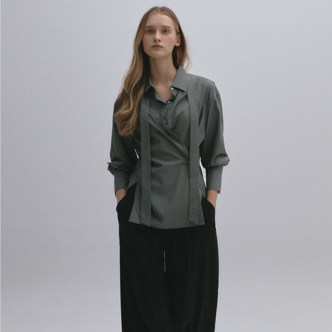 Tie Wrap Shirt KHAKI
