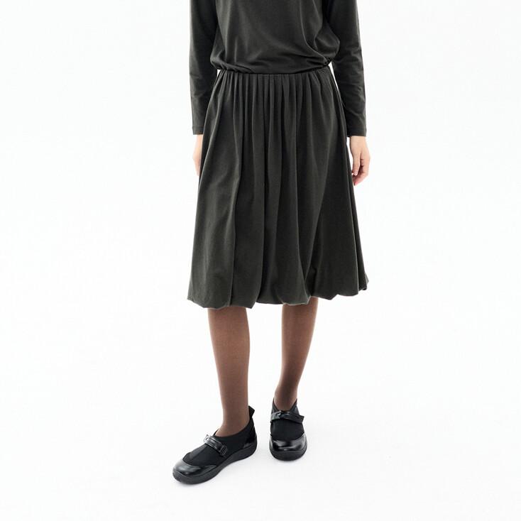 DRAPEY BALLOON SKIRT (DEEP KHAKI)