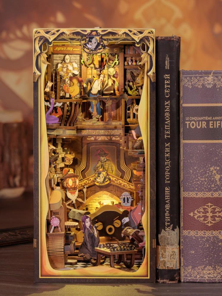 신비한 동물 휴게실 미니어처 북눅 책장 속 나만의 마법같은 공간 CuteBee 북엔드