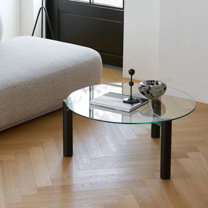 조인 유리 소파테이블_원형