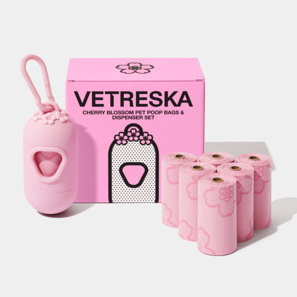 [PETFAIR] 🌸향기나는 벚꽃 풉백 디스펜서 세트(디스펜서 + 배변봉투 105매)