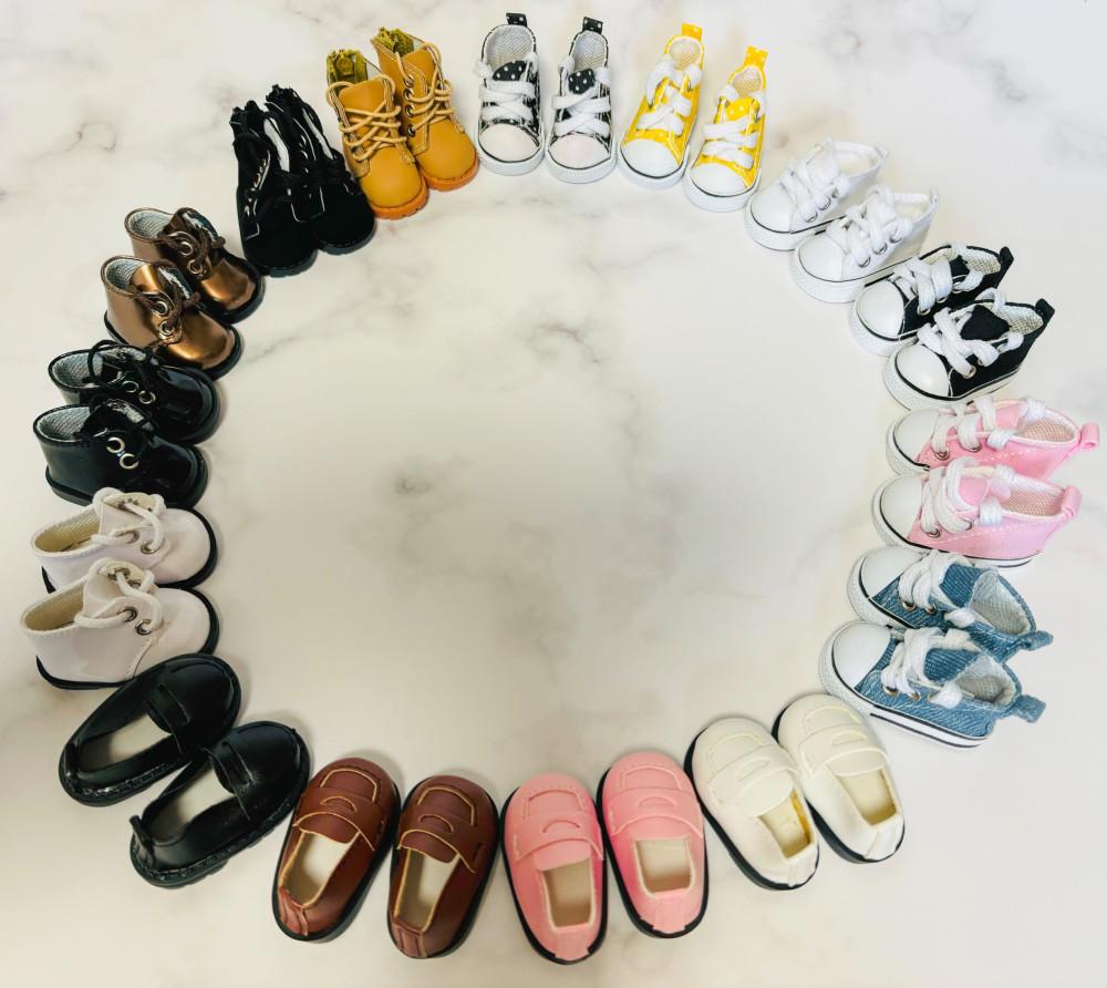 국내)15cm 20cm 캔버스 운동화 워커 단화 애나멜 구두 신발 모음 무속성 솜인형