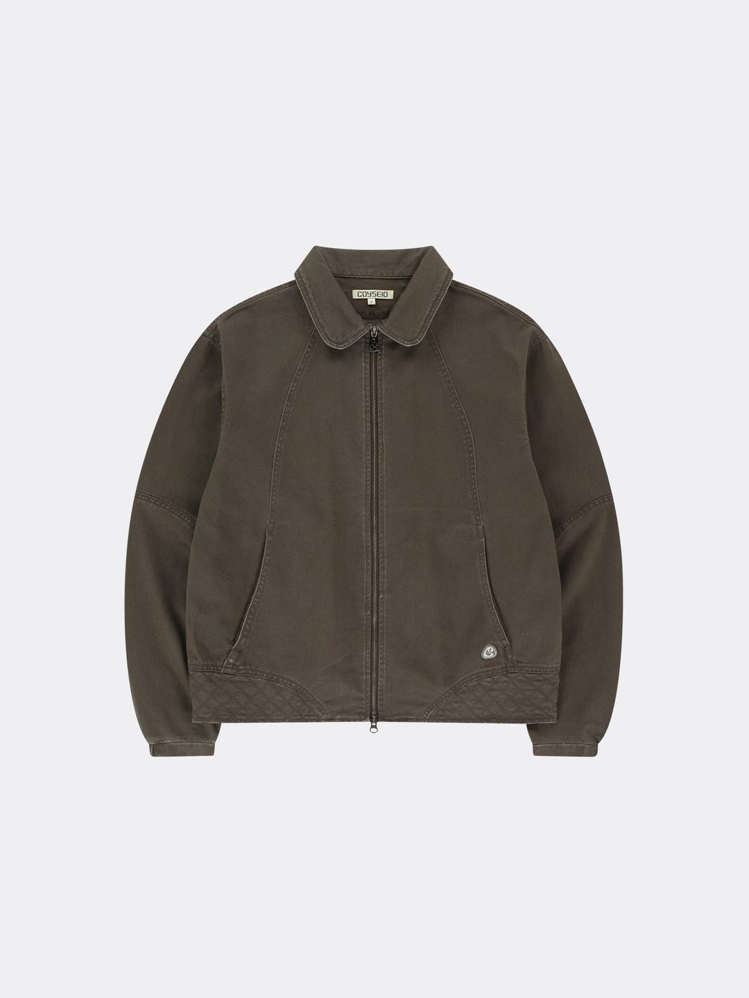 코이세이오 ROUND COLLAR STITCH JACKET-COCOA