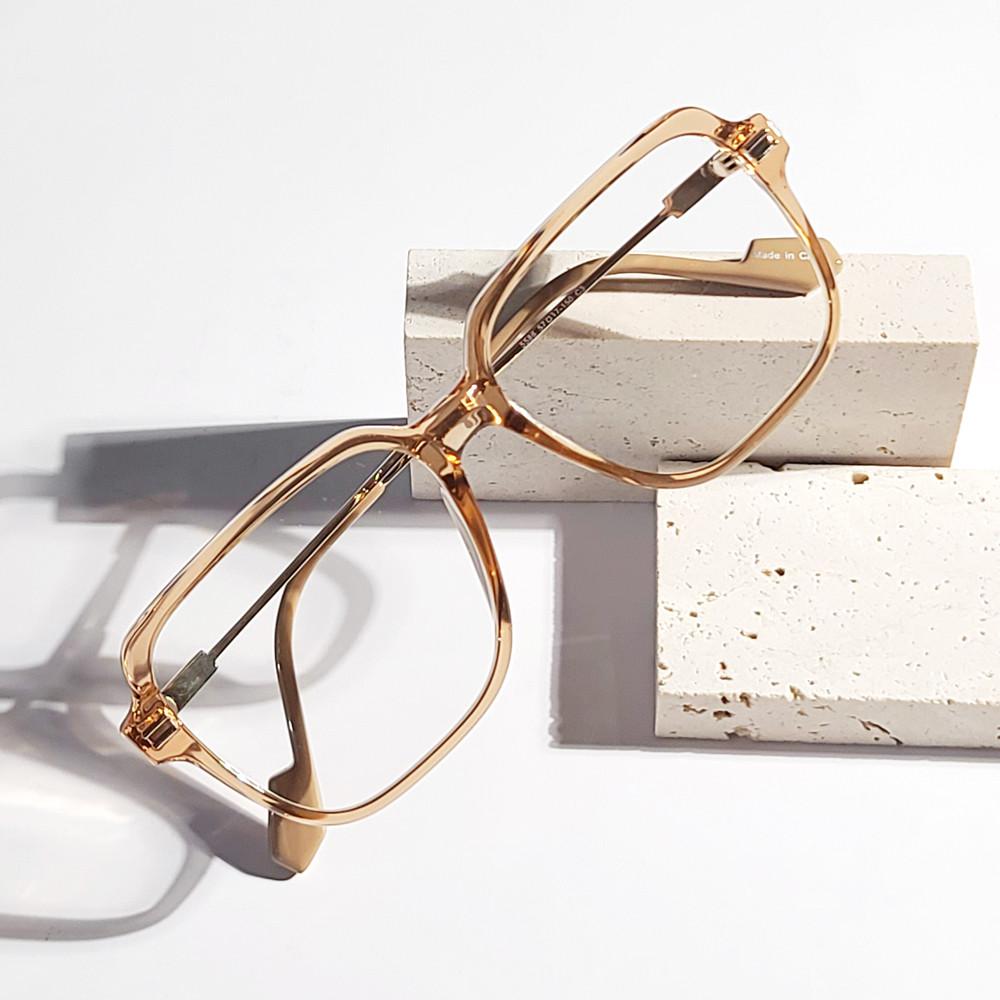 레트로 사각 뿔테 안경 오버사이즈 블루라이트 차단 대두 투명 검정 남자 여자 큰얼굴