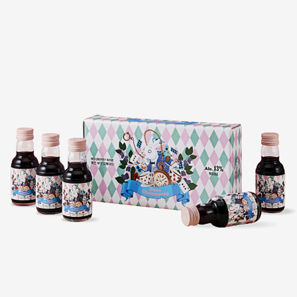 동진 부안 참뽕와인 13도 90ml 5병 세트 내변산 오디와인 [원산지:국산(전라북도 부안군)]