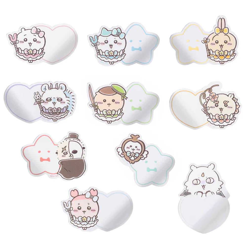 매지컬 치이카와 트레이딩 미러 스티커 10종 / 먼작귀 하치와레 우사기 모몽가 쿠리만쥬 시사 랏코 카니 풍뎅이 아노코 거울