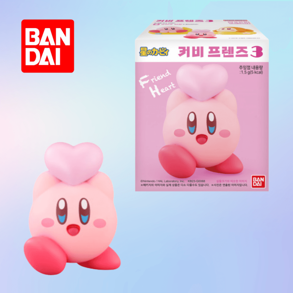 별의커비 피규어껌 CU 굿즈 편의점 커비프렌즈3 일본 반다이 프렌즈하트